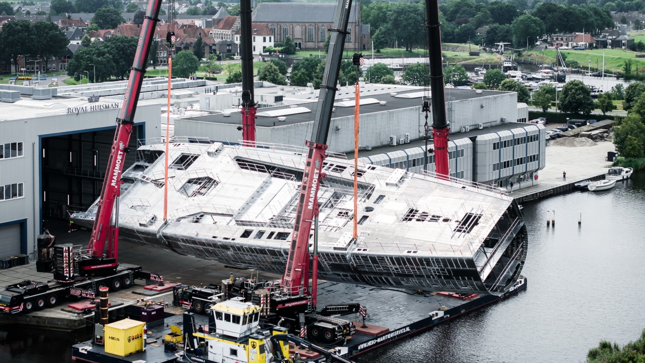 Image Yachts under construction